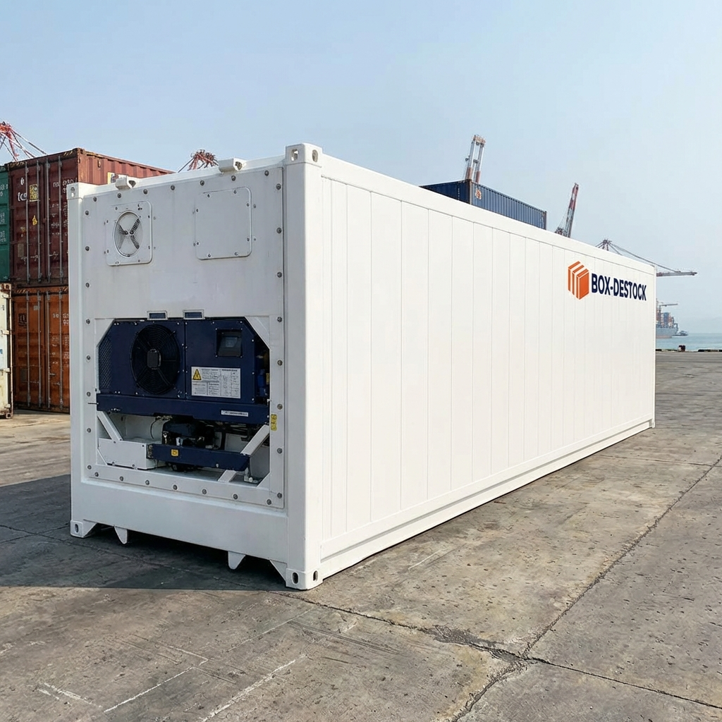 Professional_catalog_photo_40-foot_white_refrigera-1769481698675 40 Fuß Kühlcontainer gebraucht kaufen | Reefer Deutschland – Bild 1